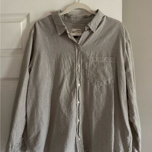 Classic Striped Button-Up Shirt